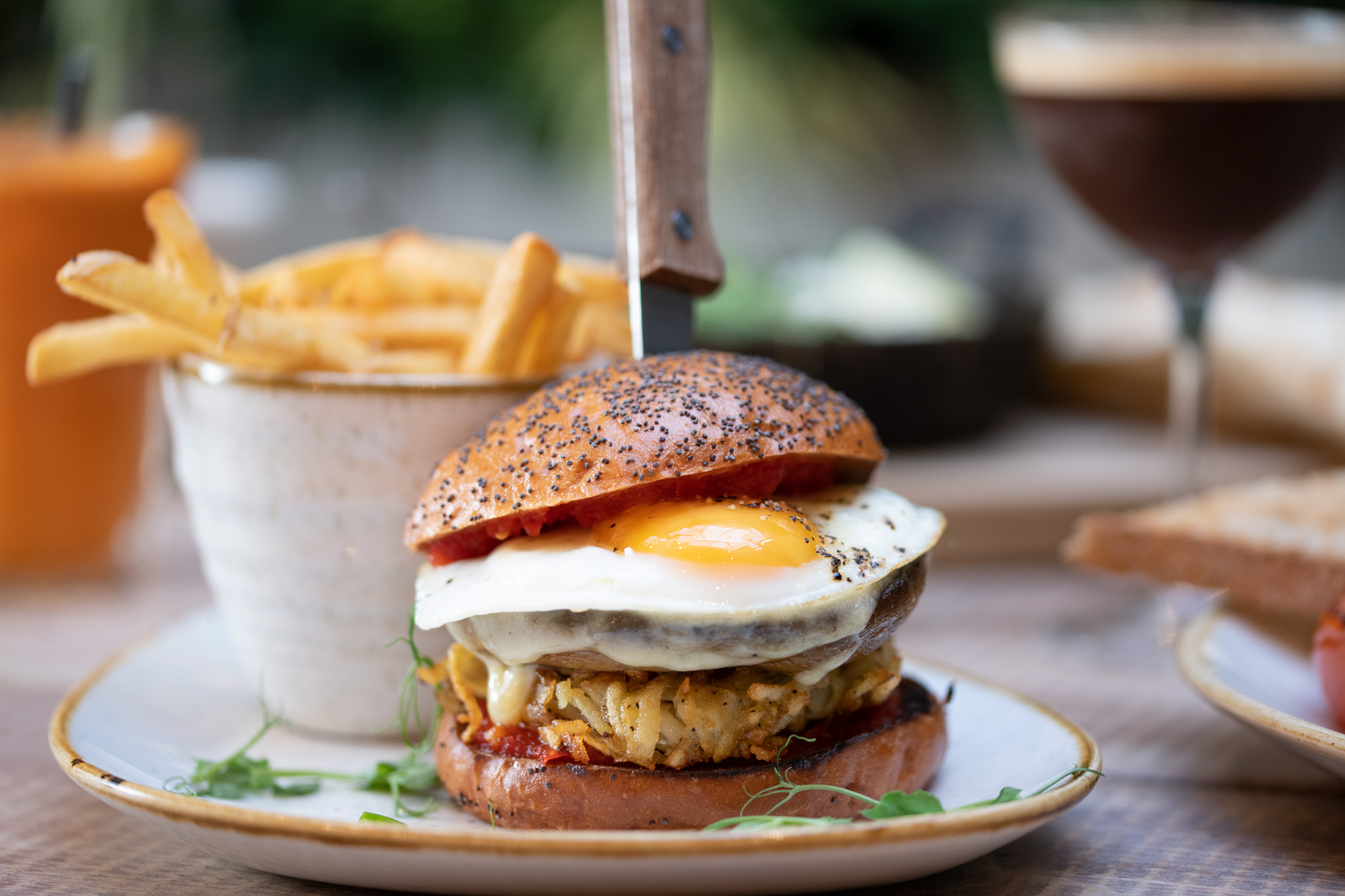 Dirty Burger From Moksha Caffe Brighton